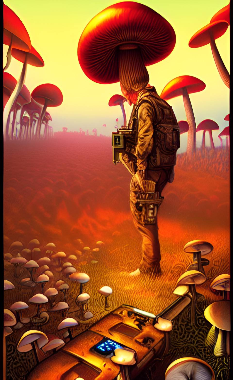 mushroom with a machine gun preview