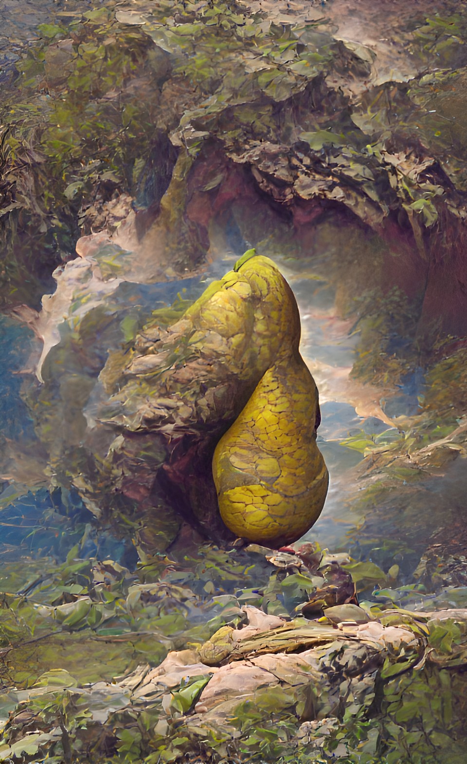 a boulder kissing a banana preview