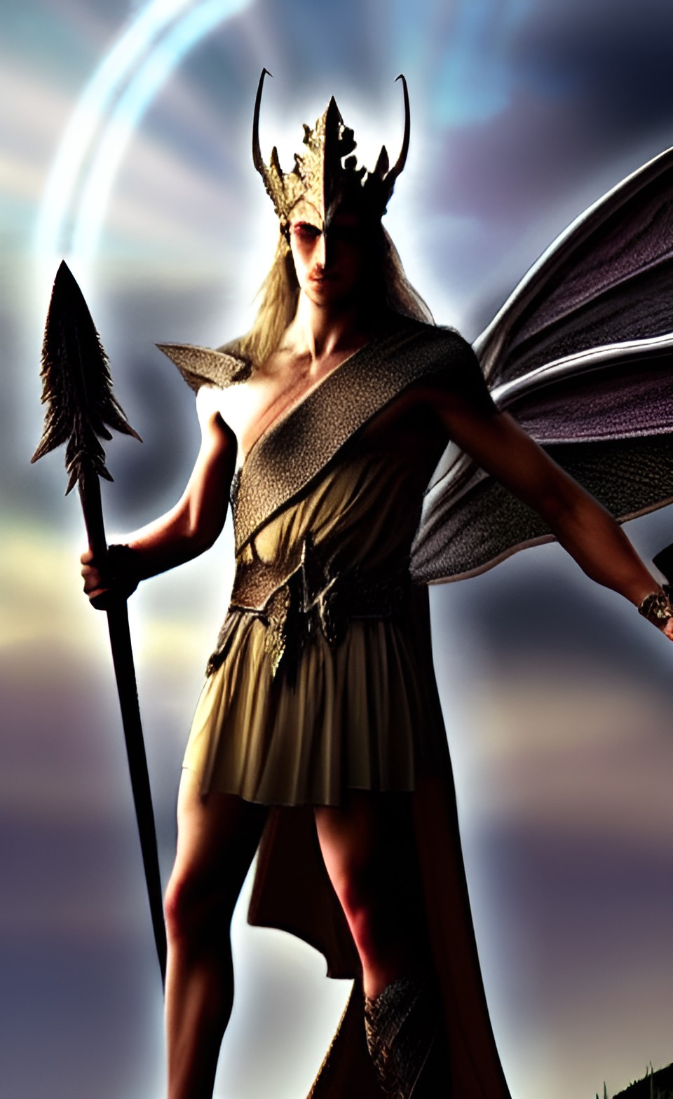 a powerful fairy elven greek-god king preview