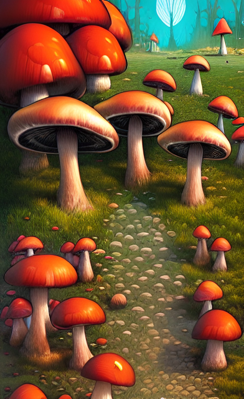 mushroom fairy village preview