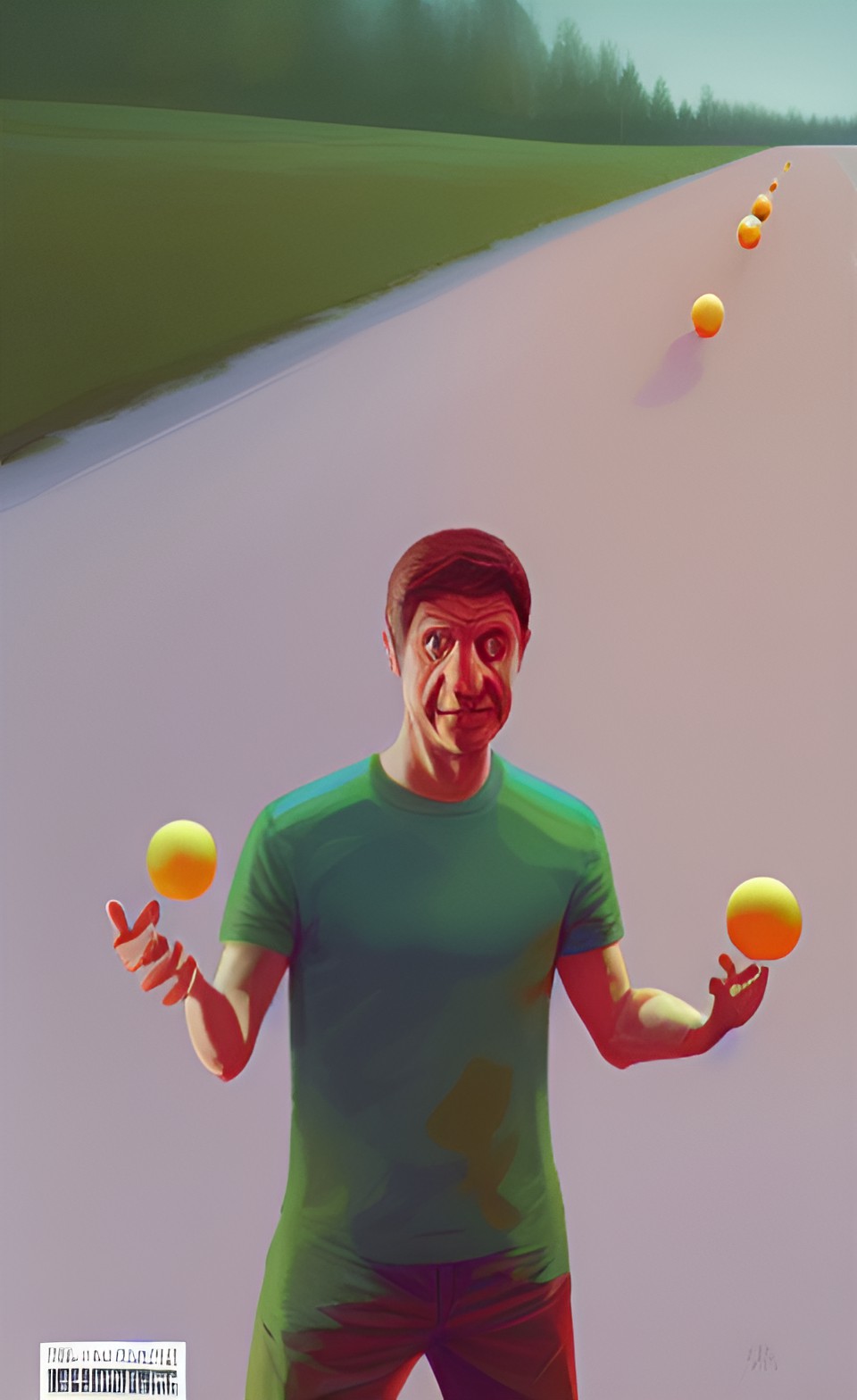 Jongleur - zelensky juggling putin’s  flesh-colored balls preview