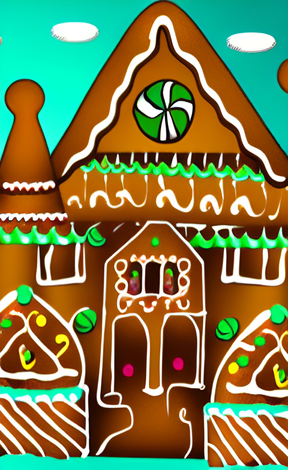 gingerbread village preview