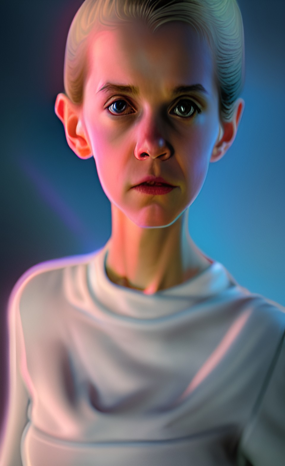 image of a cartoon character version of eleven, ultra-realistic, high resolution, artstation, octane render, behance, 8k, hd preview