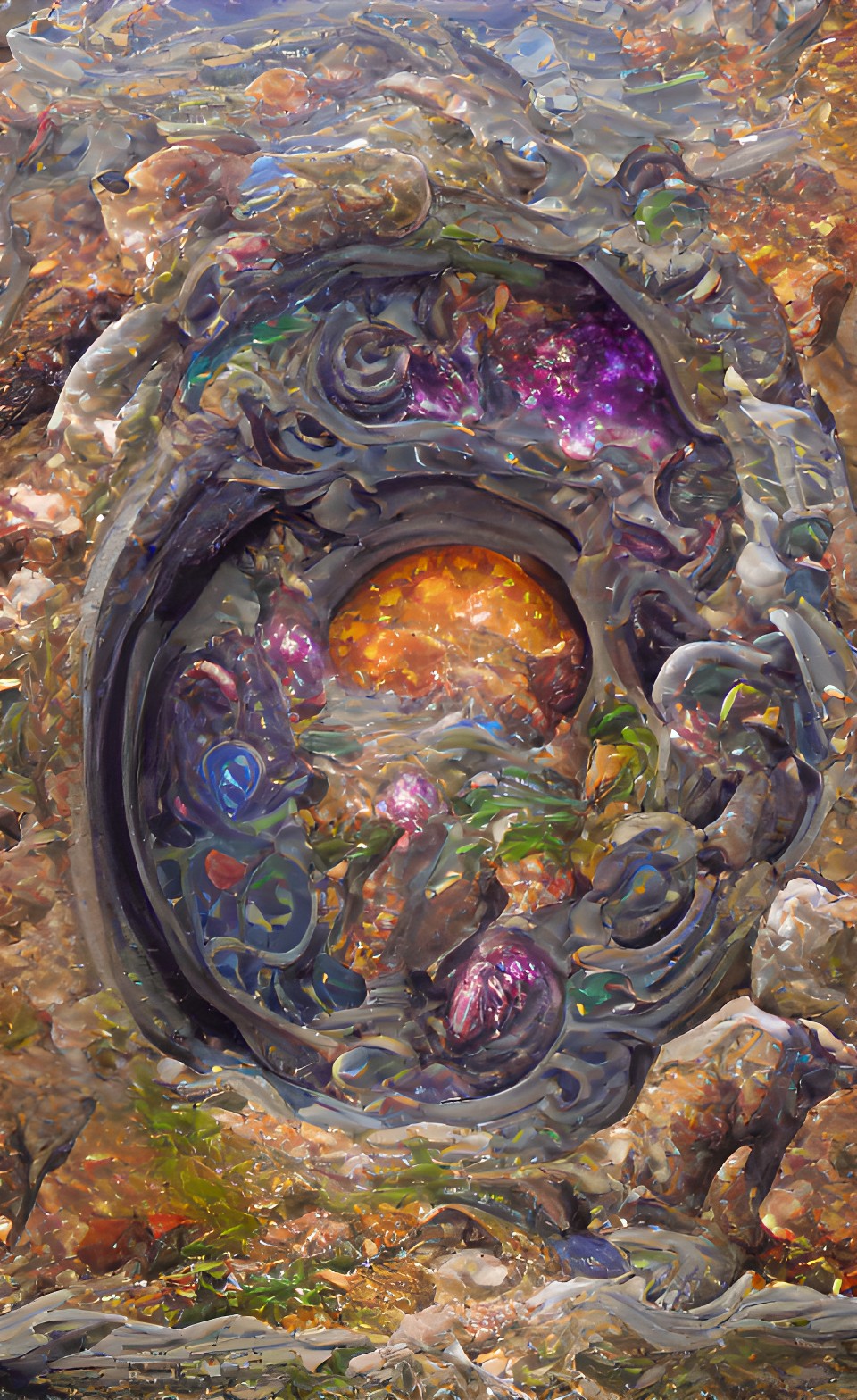 colorful swirling stone portal circular preview