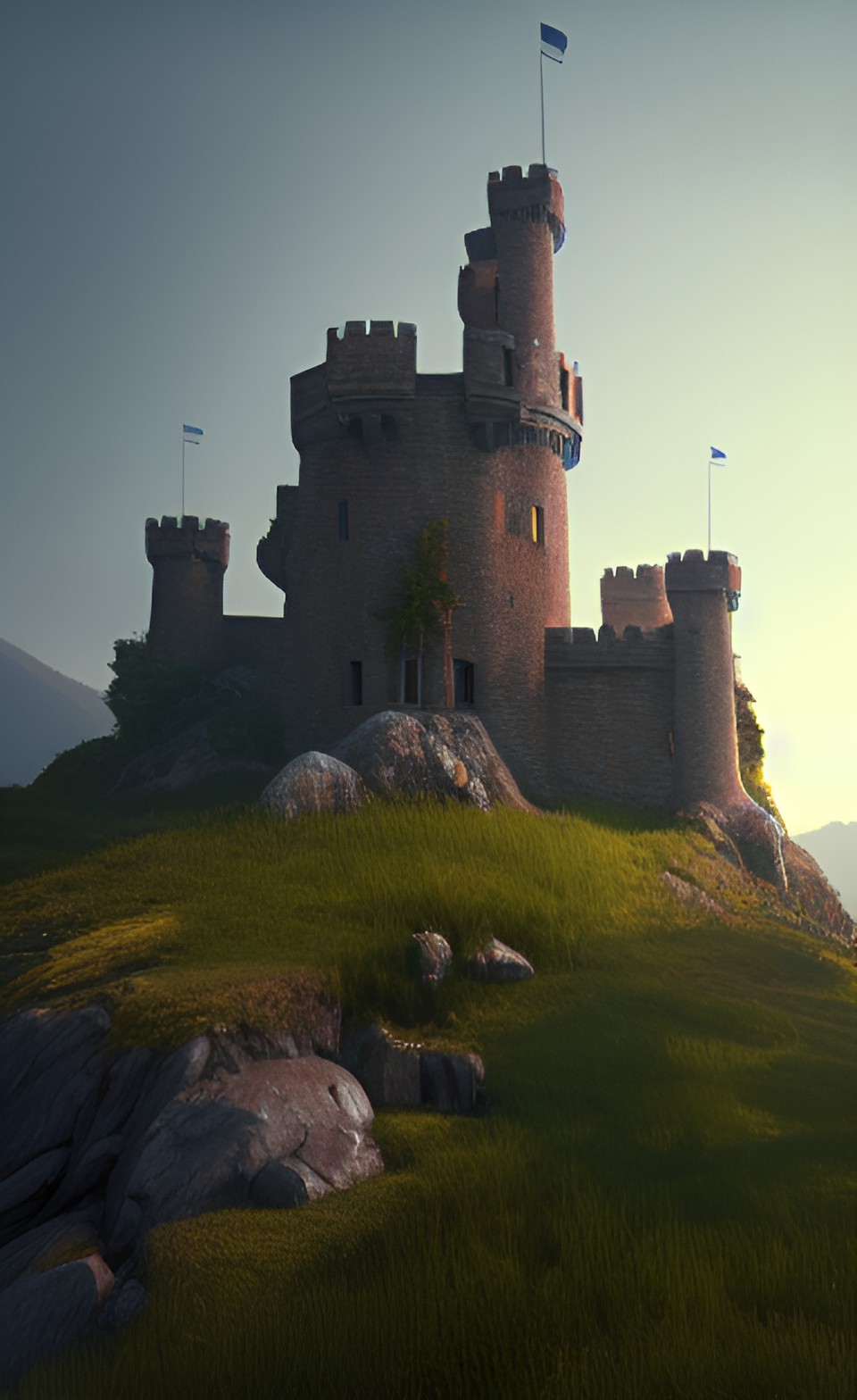 landscape with castle preview