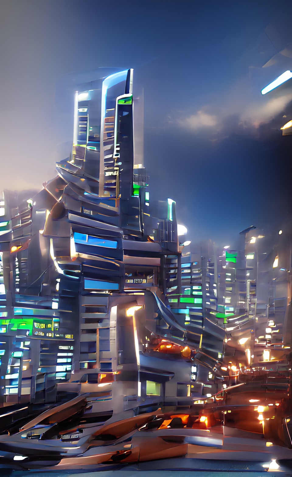 futuristic city preview