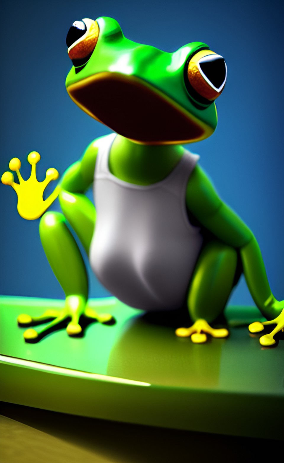 anthropomorphic frog teaching preschool preview