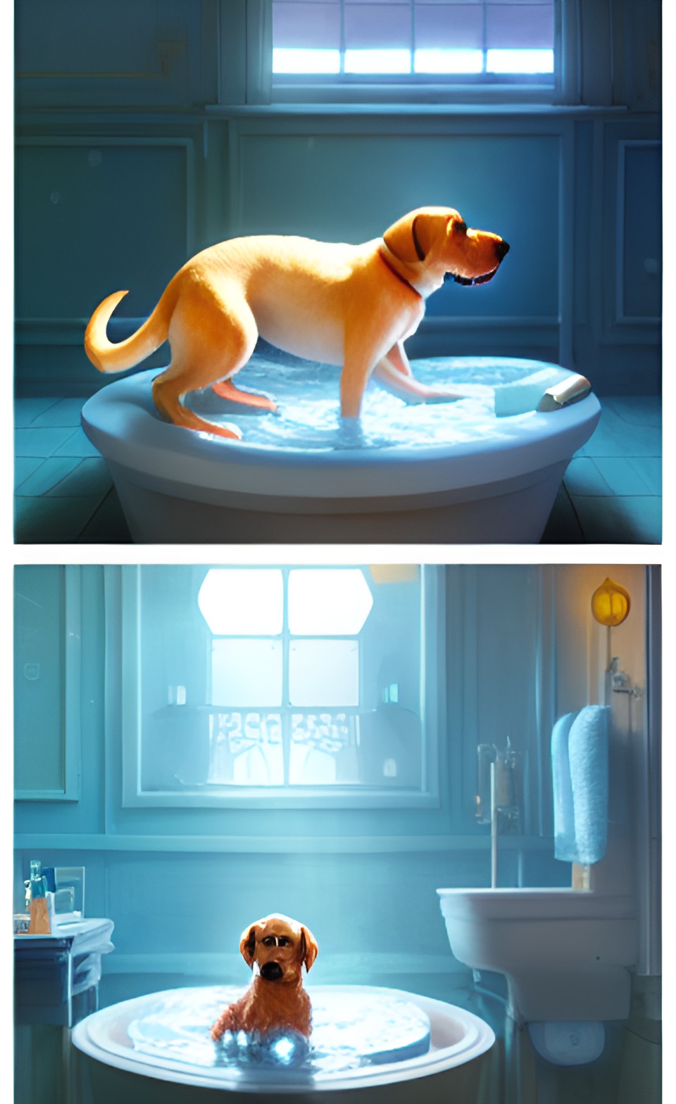 dog bubble bath preview