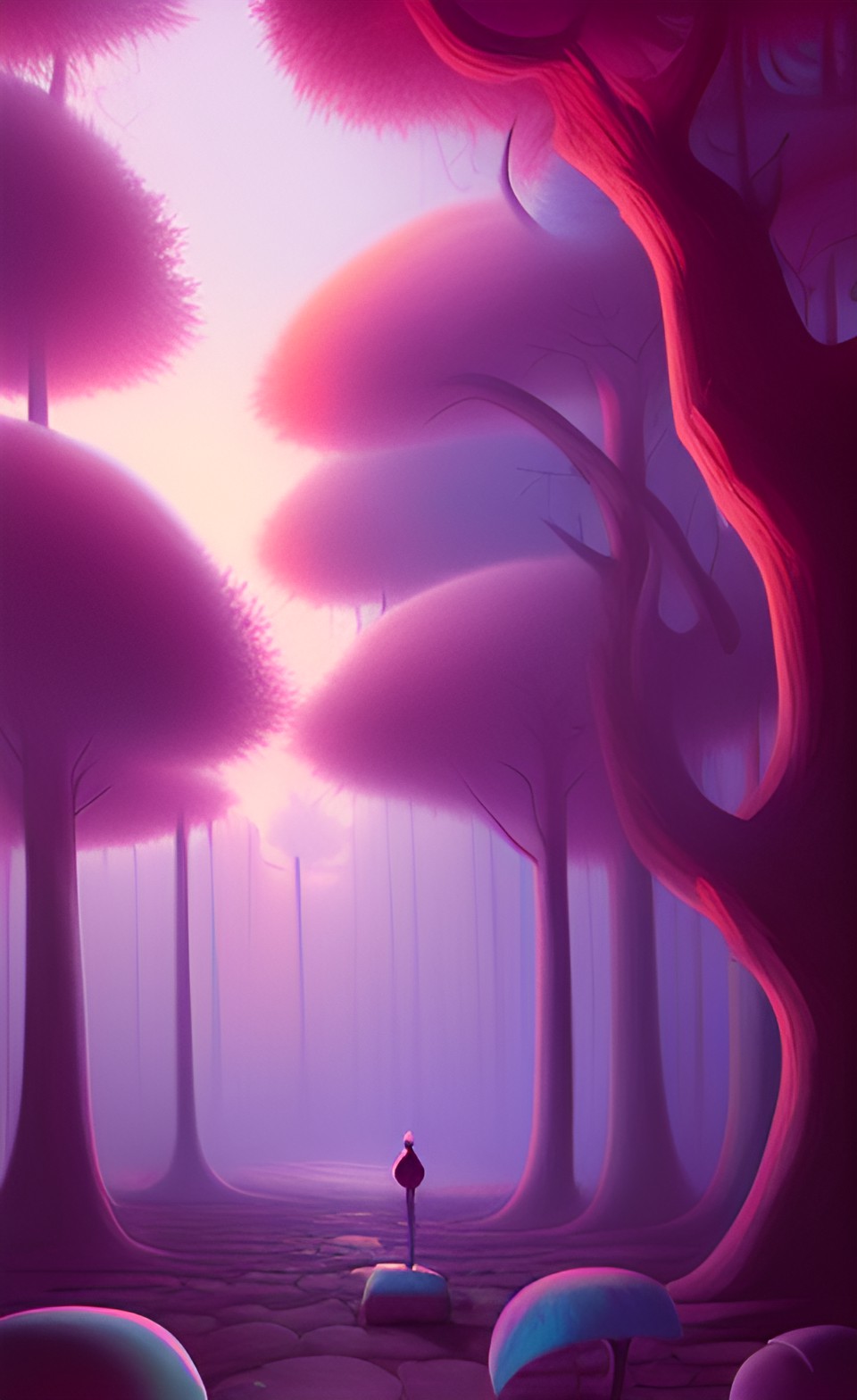 cotton candy forest preview