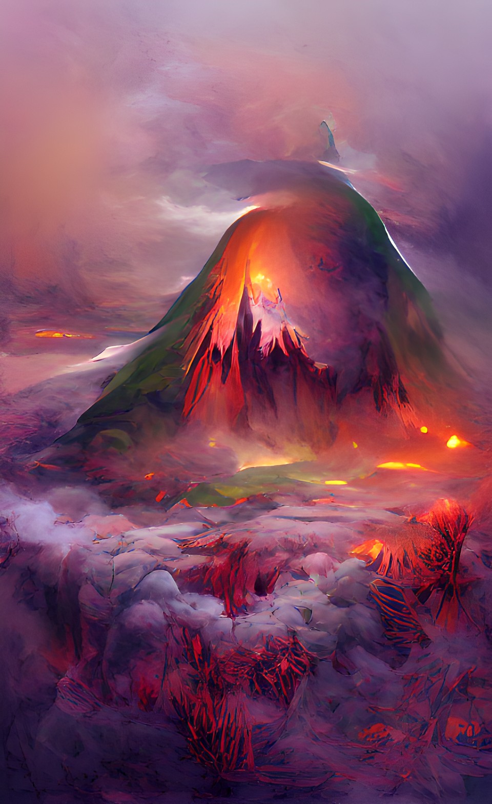 misty volcano preview