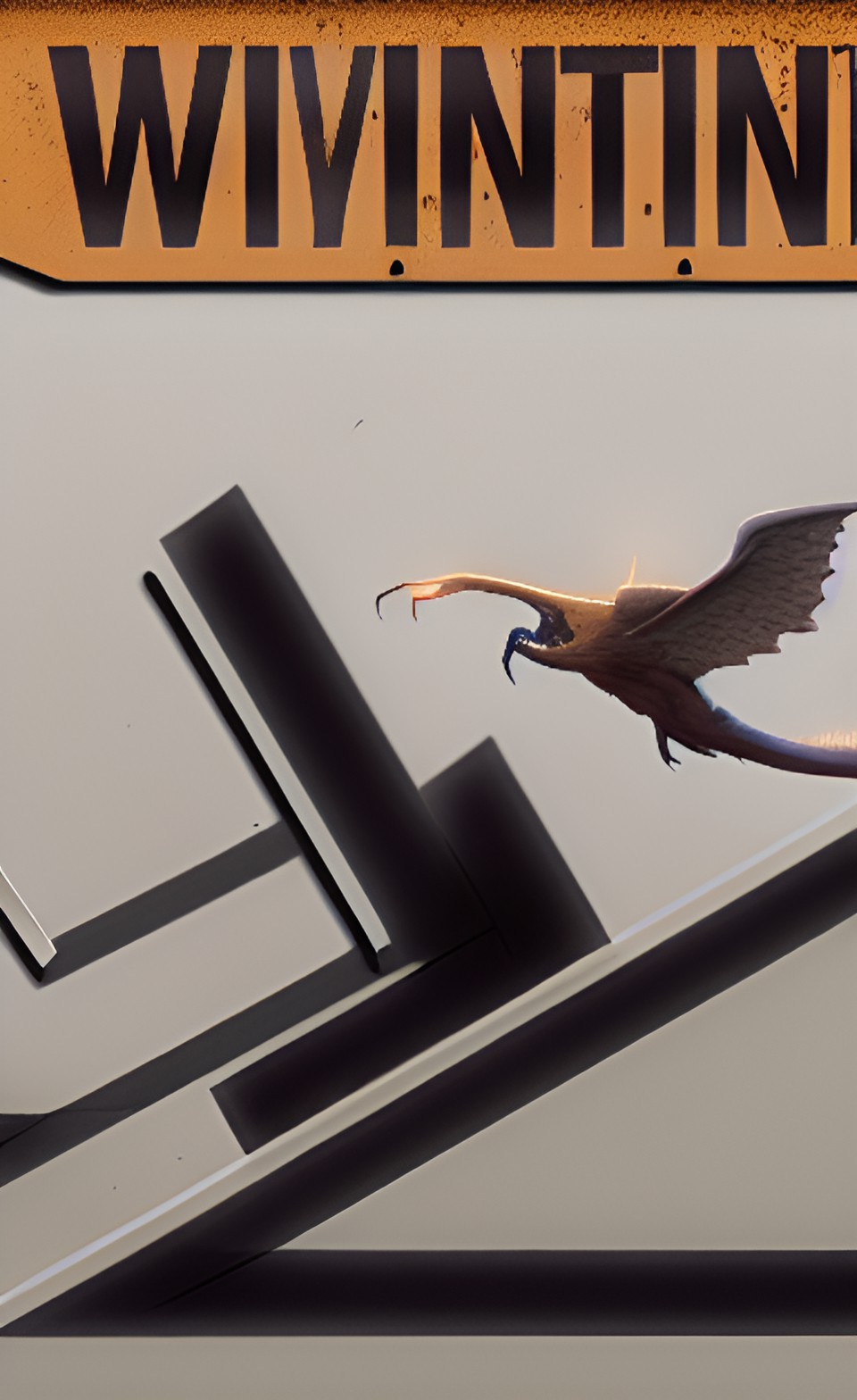 Warning ! Wyverns - warning sign preview