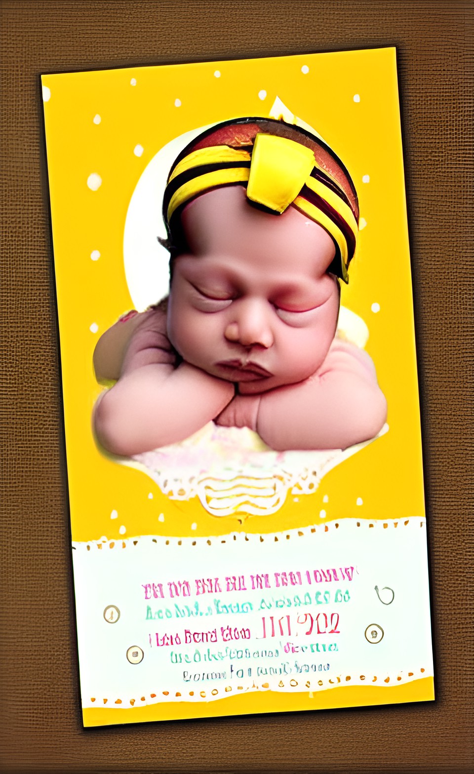 baby shower invitation, circus theme, yellow preview