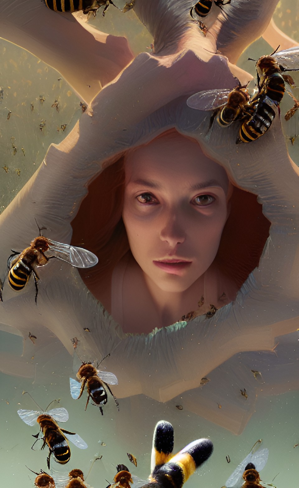 Hive Queen - swarming with bees preview