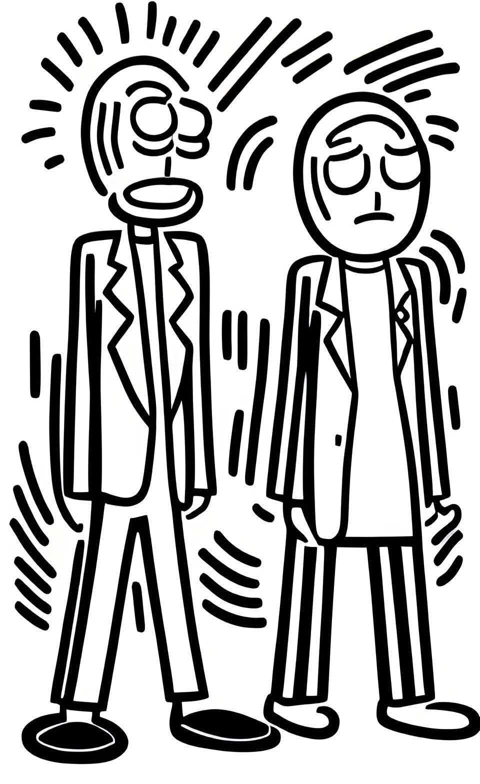 “ rick and morty ￼”, vector art by keith haring preview