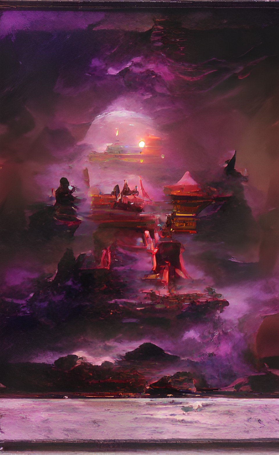 oni temple red purple preview