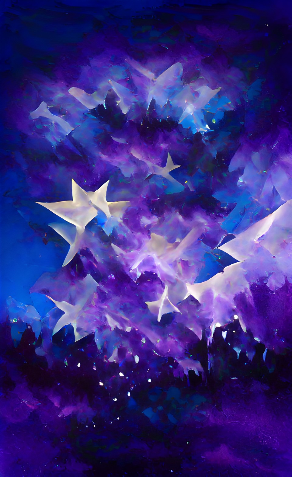 star rising into sky blueish purple preview