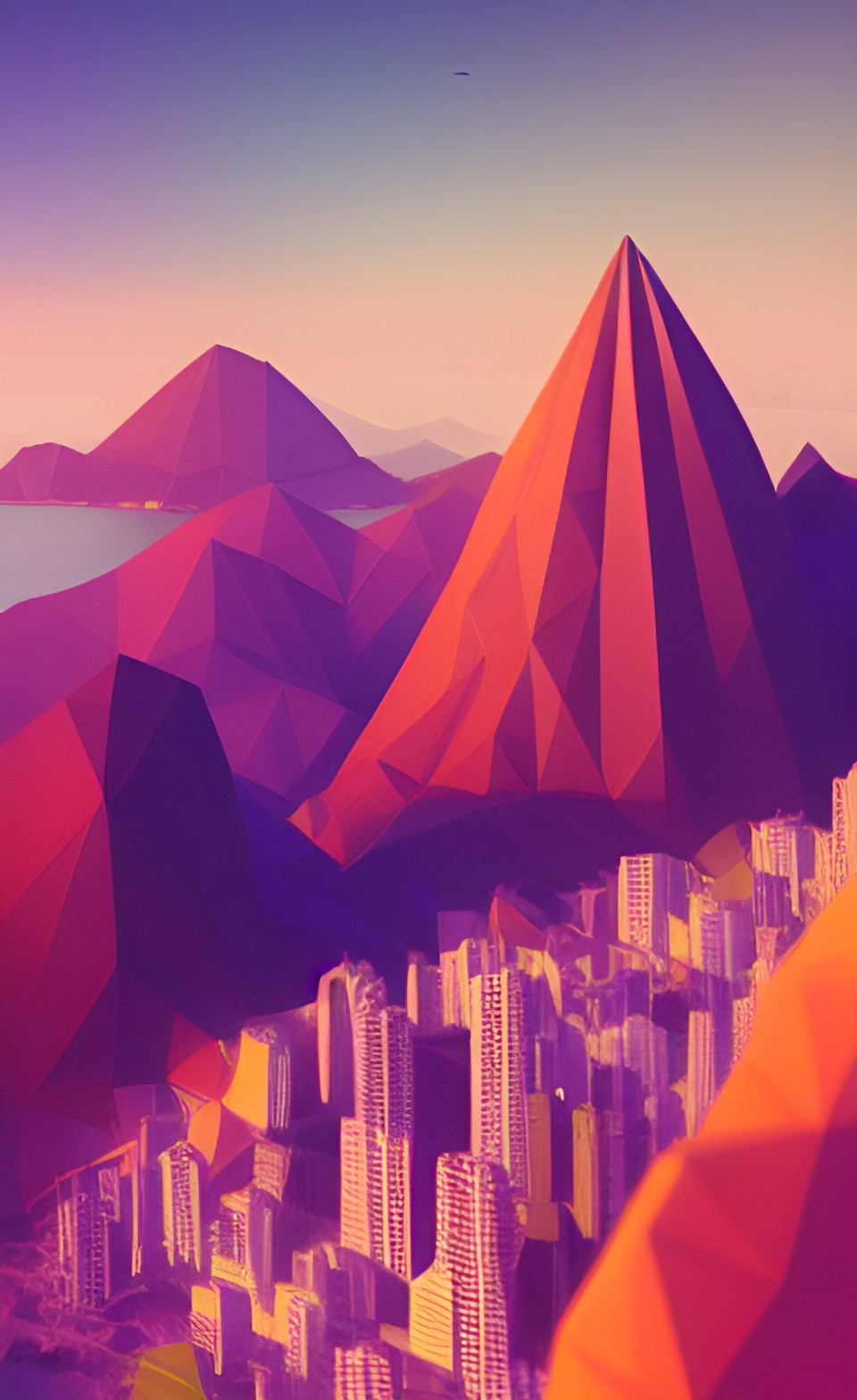 a low poly isometric render of rio de janeiro, intricate, elegant, smooth, illustration, simple, solid shapes, by magali villeneuve, jeremy lipkin, michael garmash, kentaro miura style, octane render preview