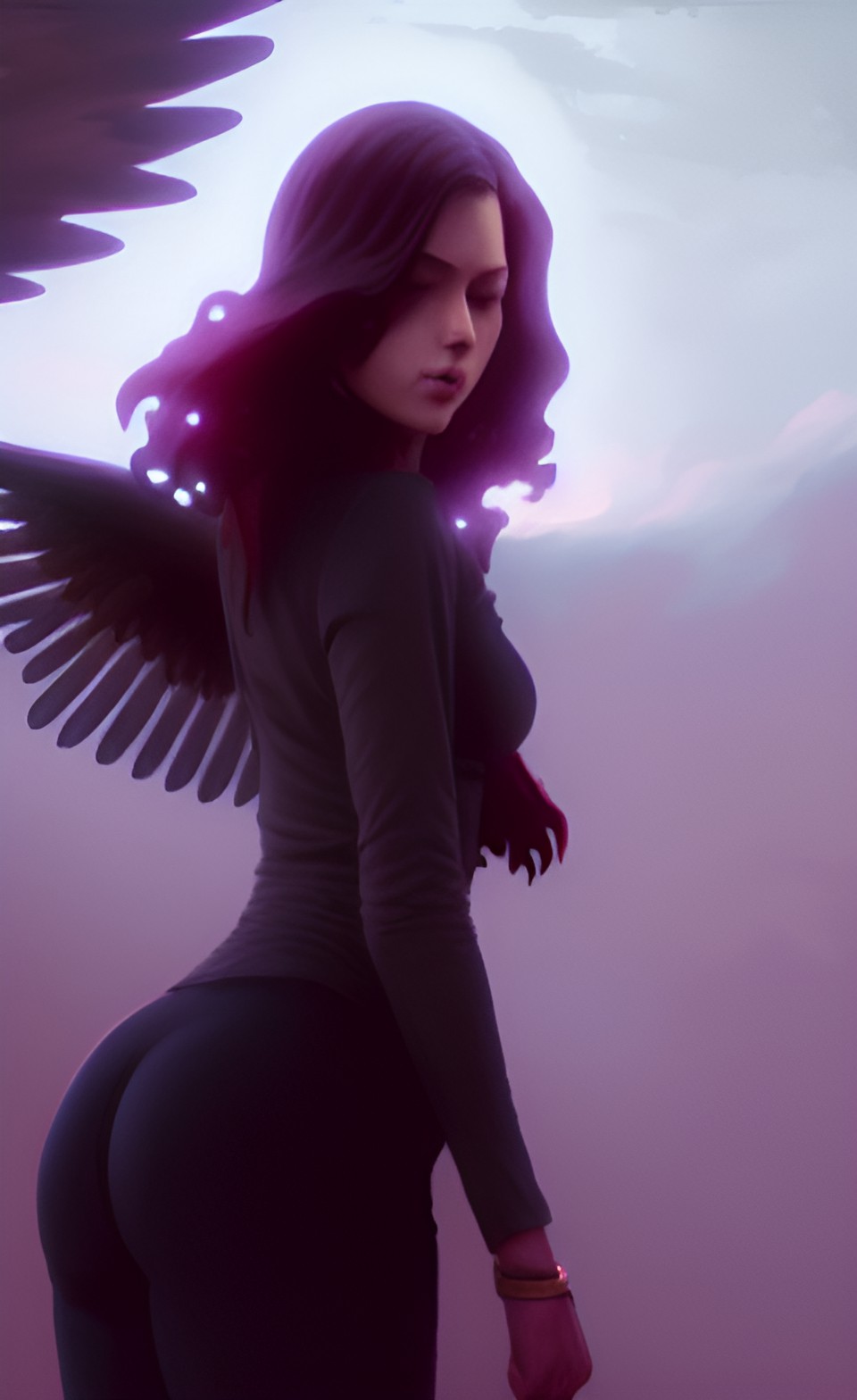 lilith , fallen angel , dark, stormy preview