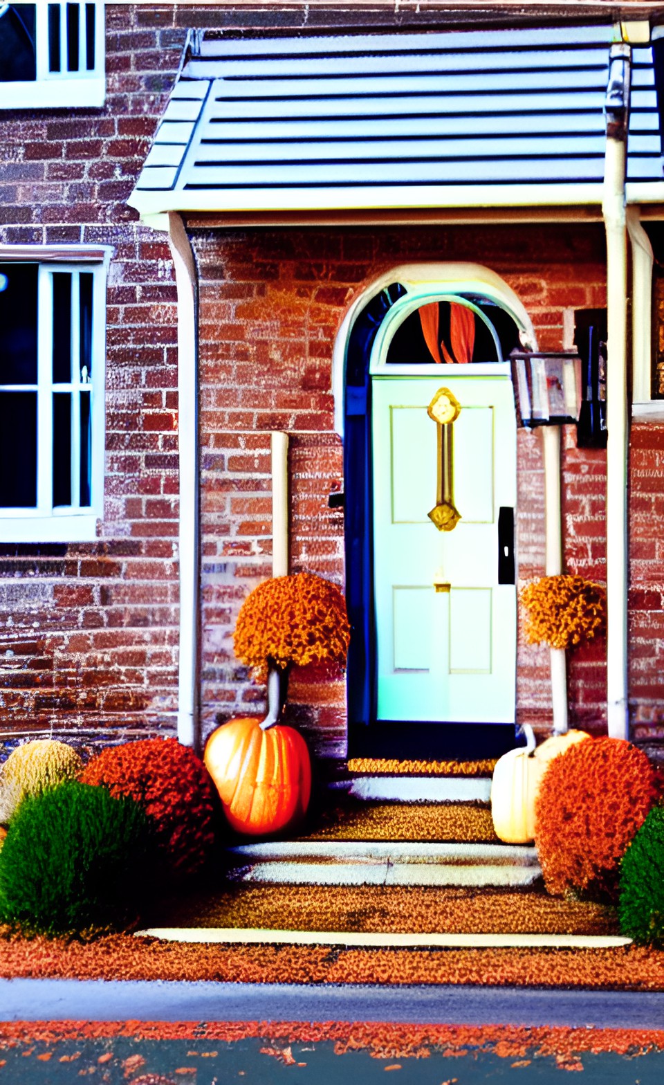 front door, autumn, golden hour, joyful preview