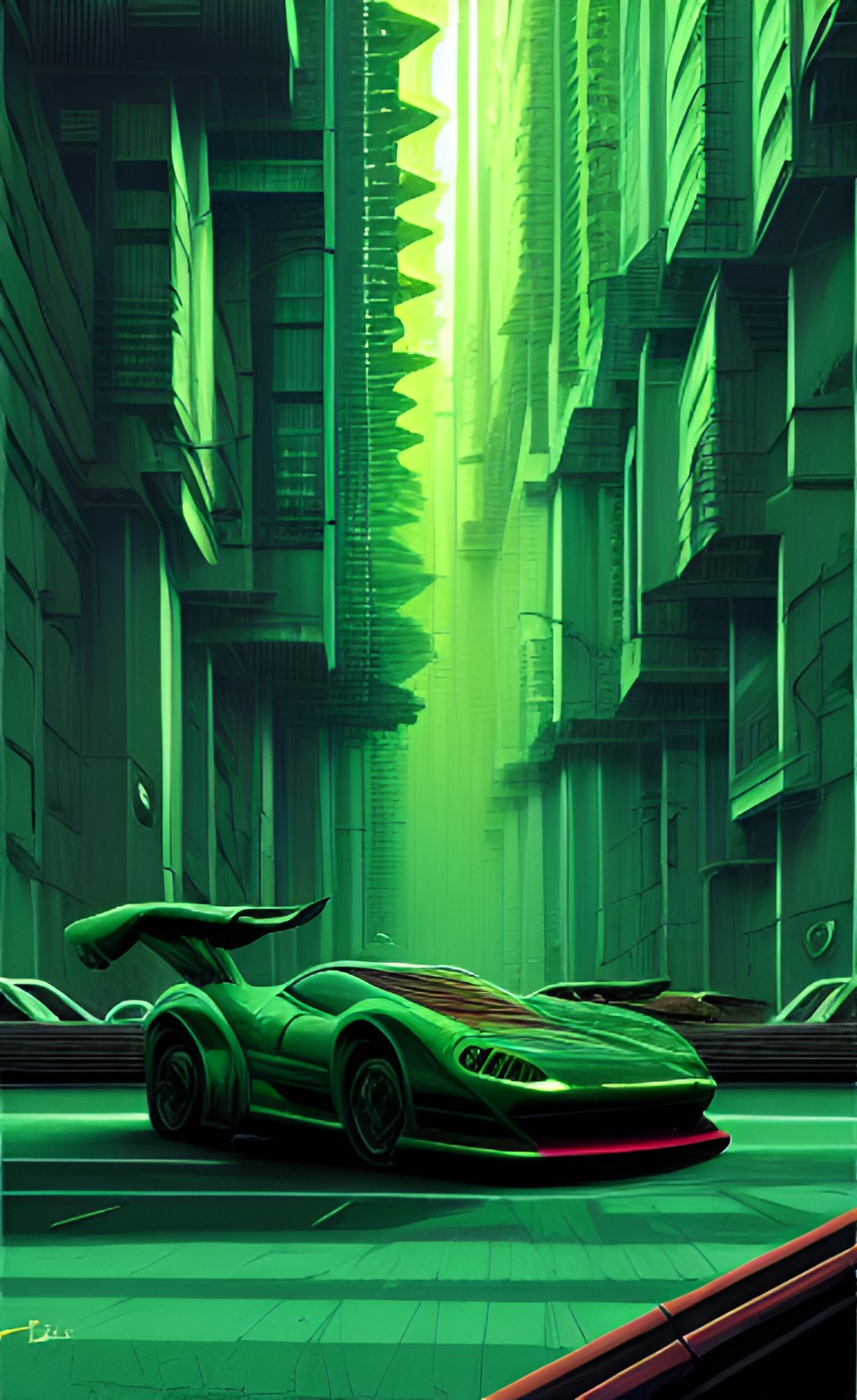 supercar green cyber preview