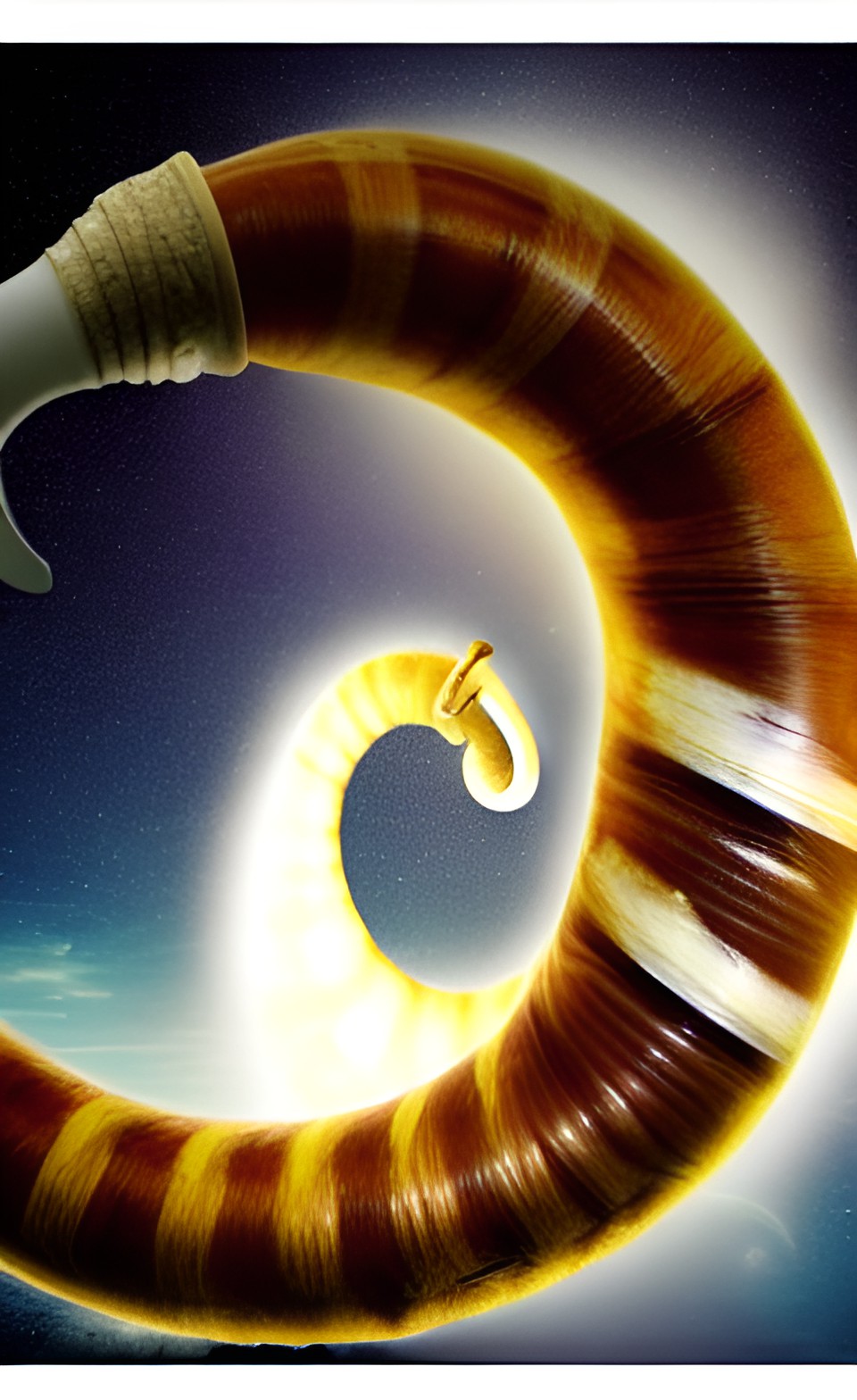 wake up, end of the world, ram's horn shofar trumpet spiral from creation to new creation, creation of the world preview