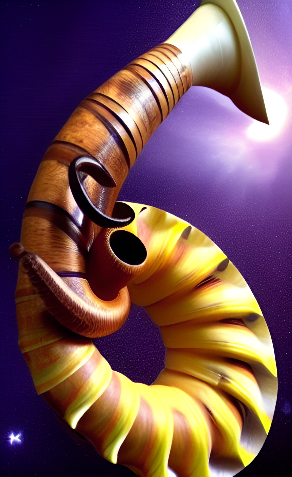 wake up, end of the world, ram's horn shofar trumpet spiral from creation to new creation, creation of the world preview