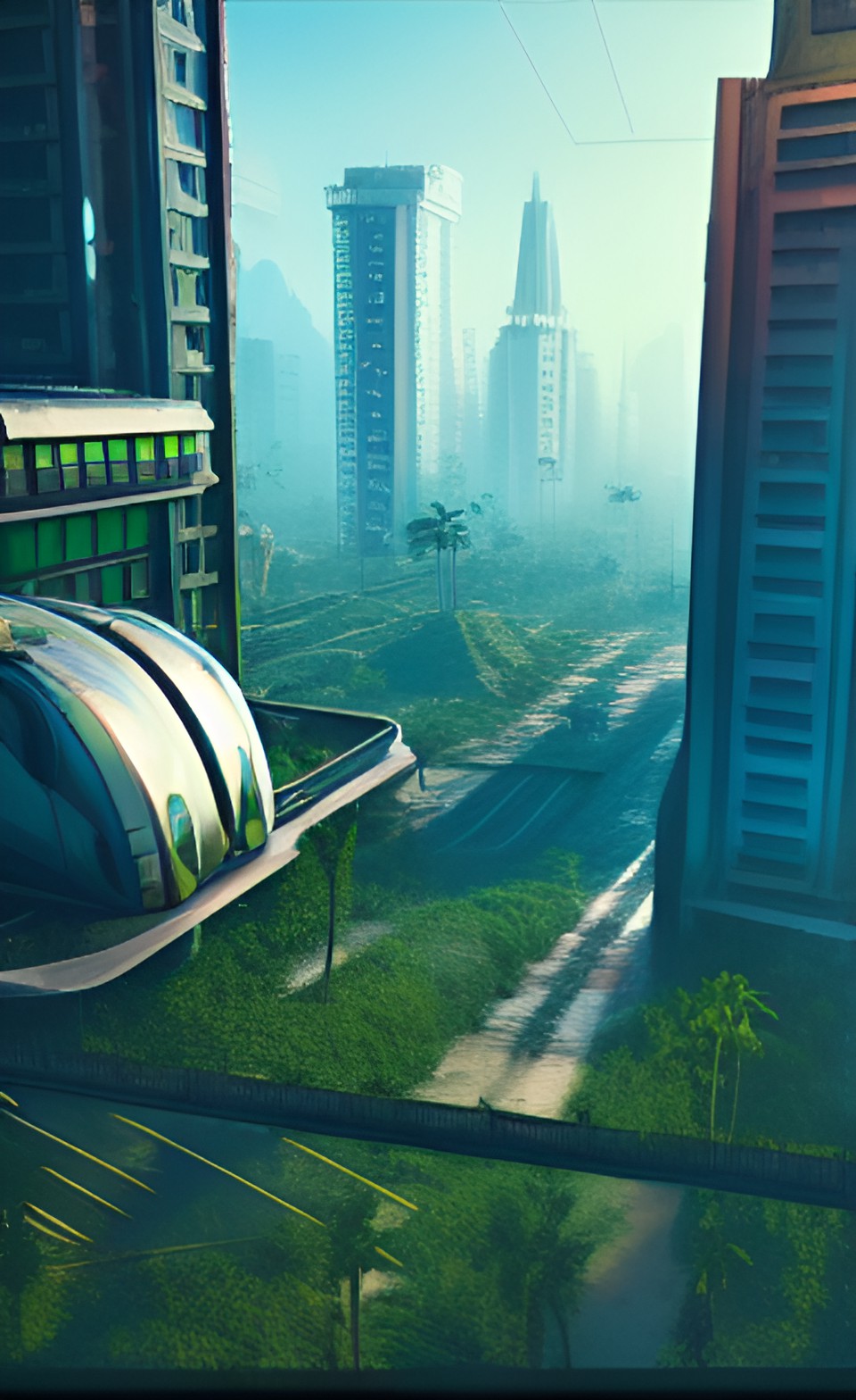 city jungle retro futurism preview