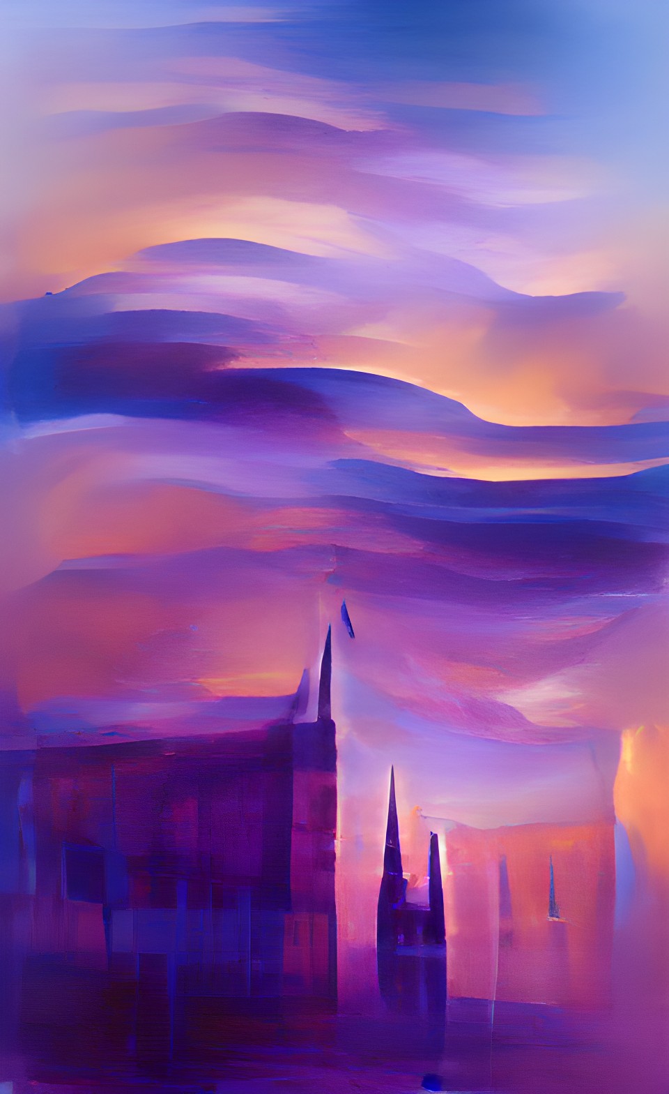 cathedral purple blue smooth soft gradient preview