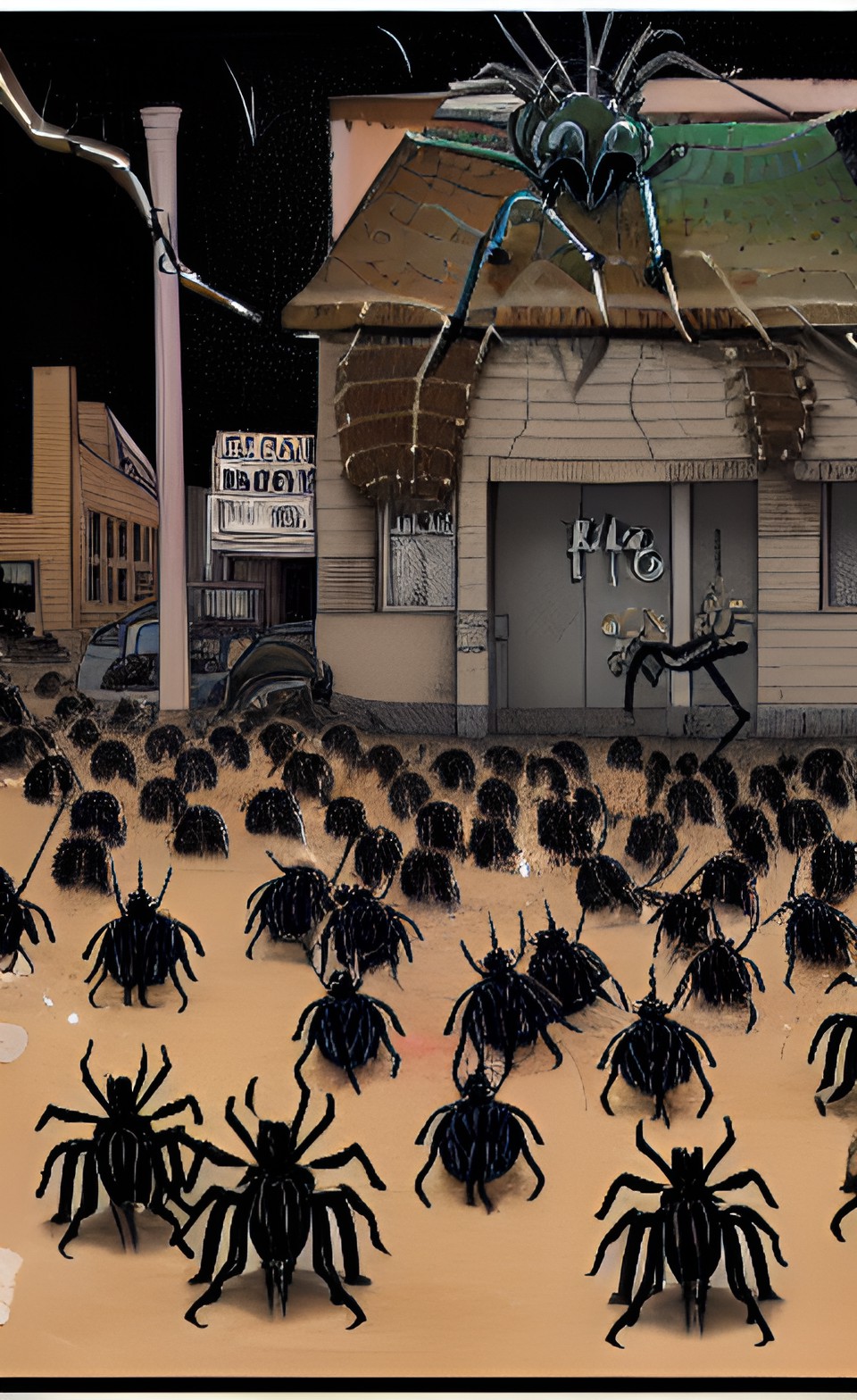 a thousand giant spiders on a rampage through a small town preview