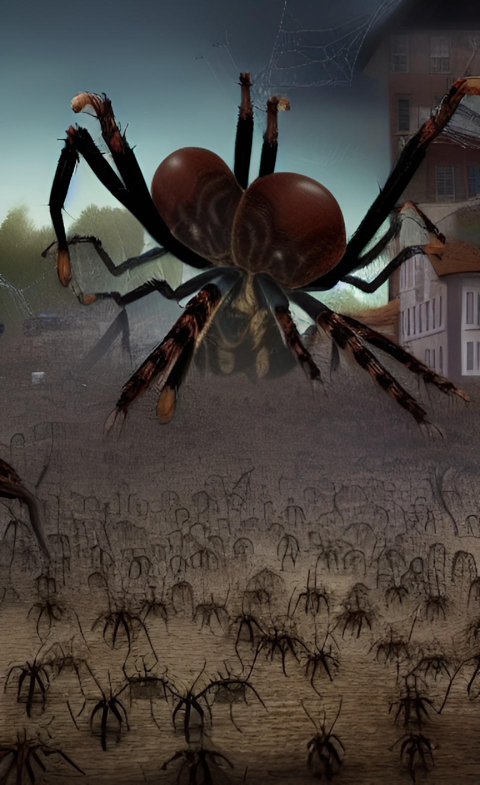 a thousand giant spiders on a rampage through a small town preview