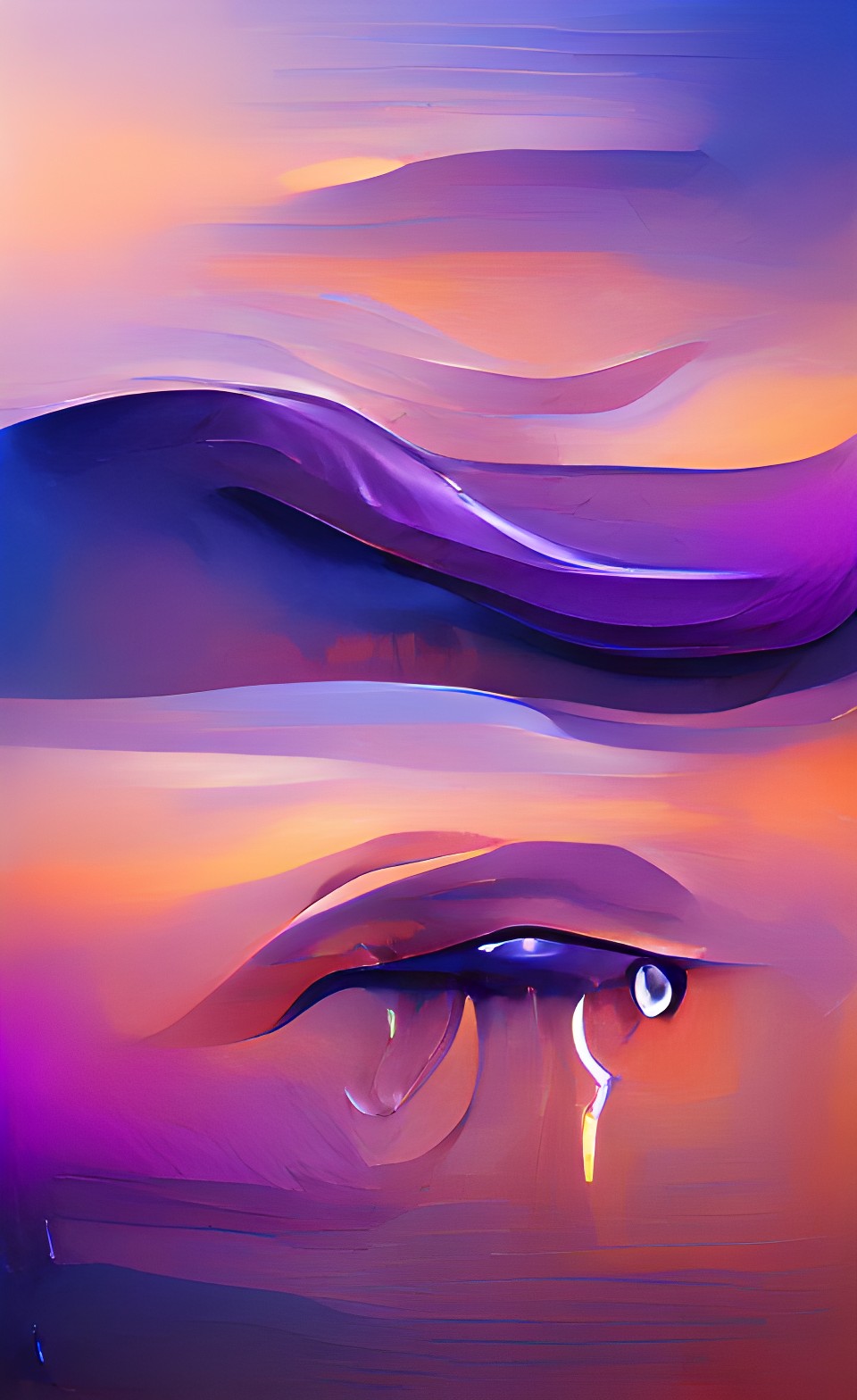 tears from eye blue purple smooth soft gradient preview