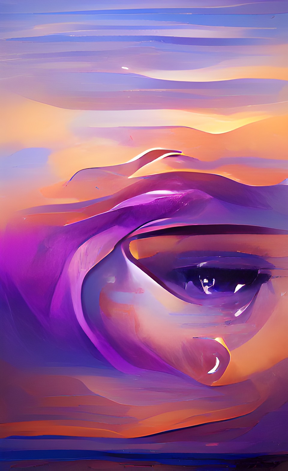 tears from eye blue purple smooth soft gradient preview