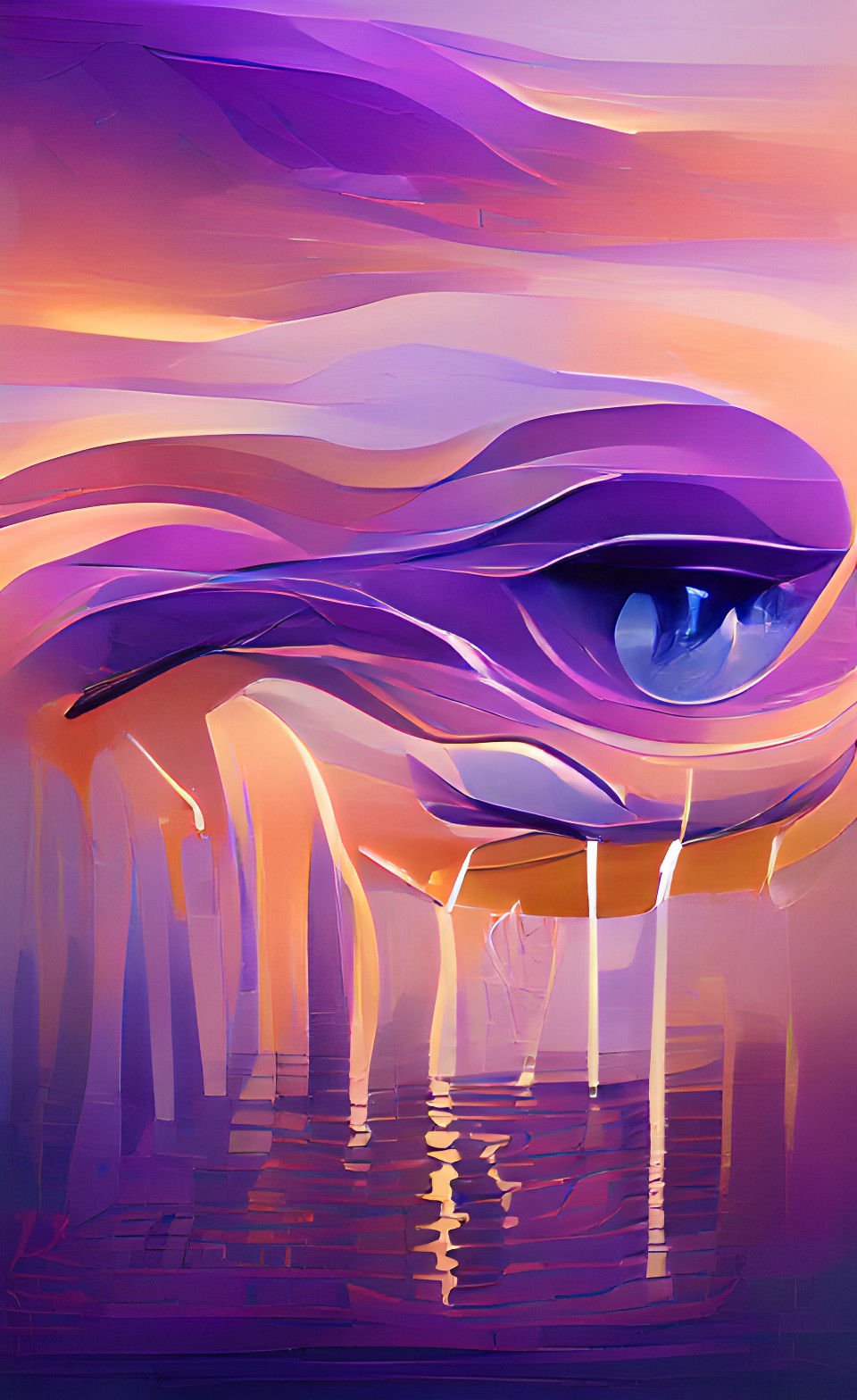 tears from eye blue purple smooth soft gradient preview