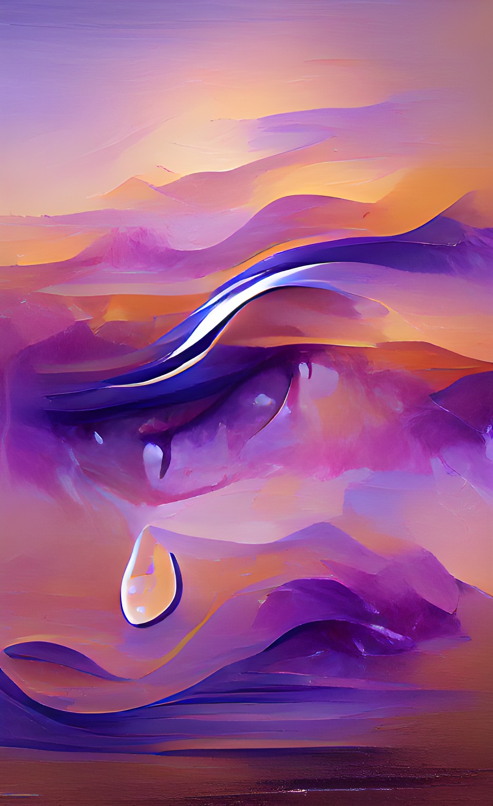 tears from eye blue purple smooth soft gradient preview