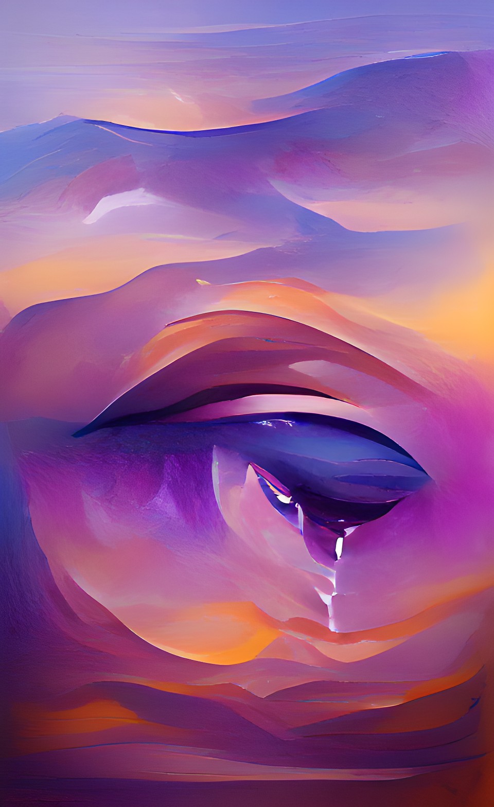 tears from eye blue purple smooth soft gradient preview