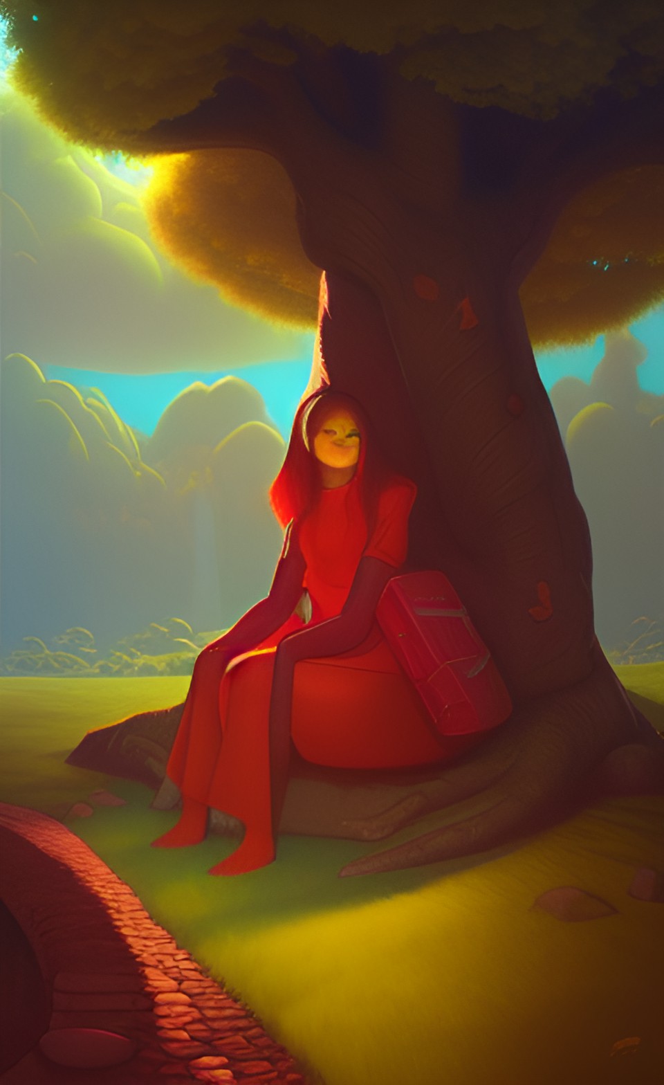 dream oracle sitting beneath a tree preview