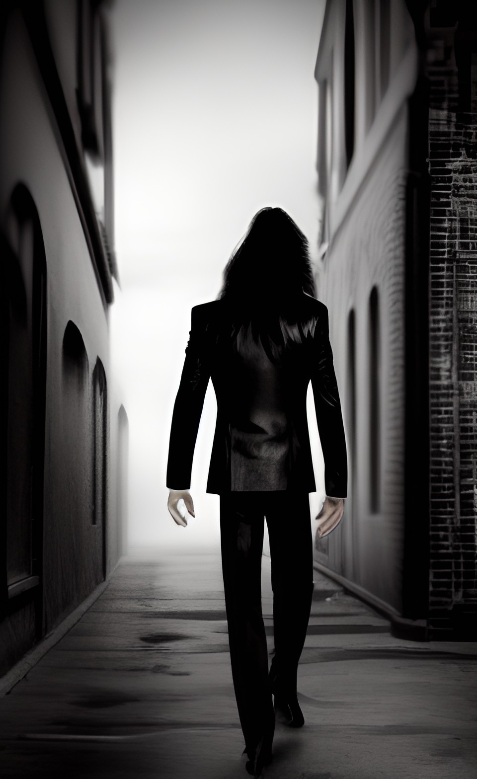 vampire handsome long hair lover , stormy night, dark alley preview
