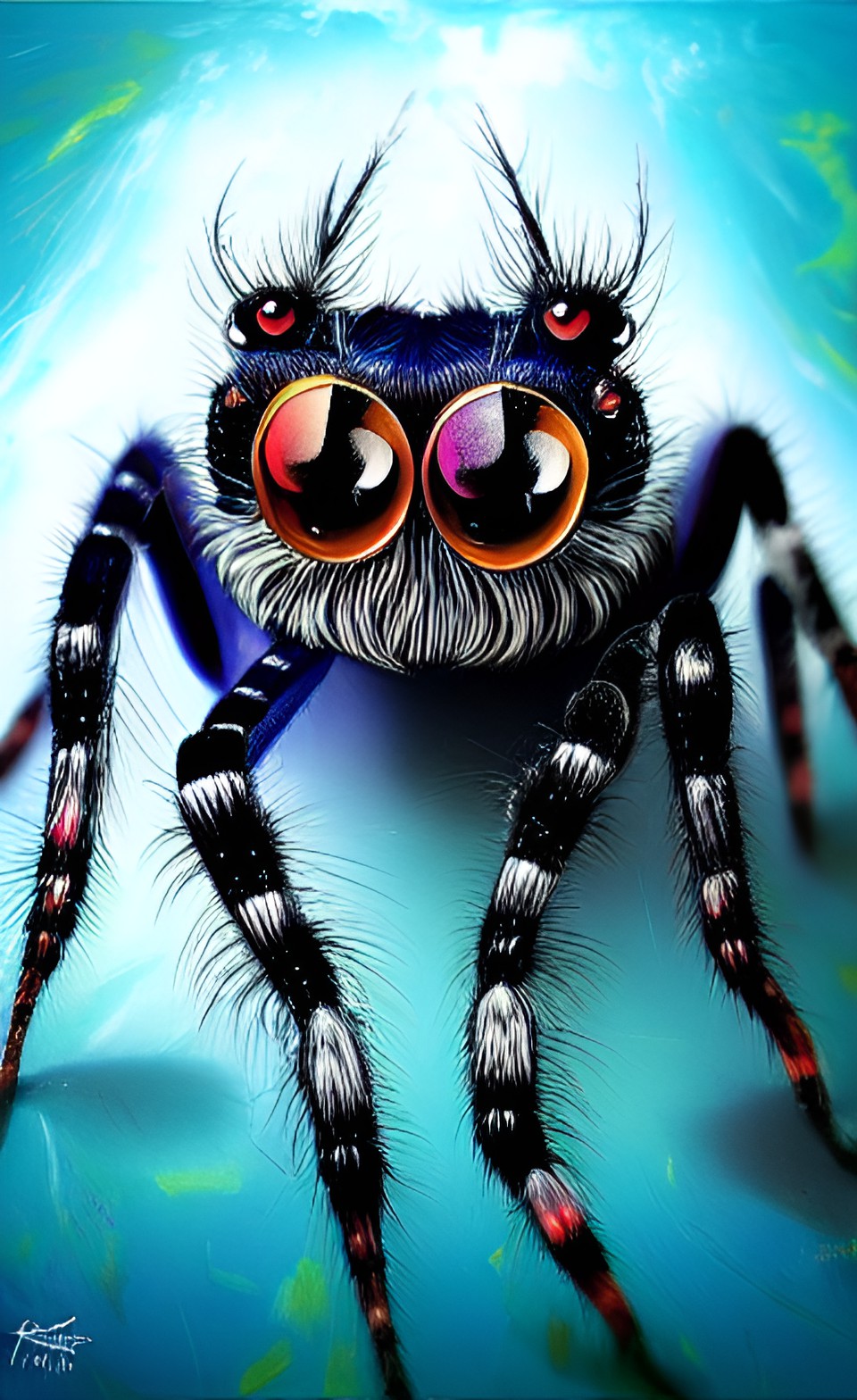 jumping spider cat preview