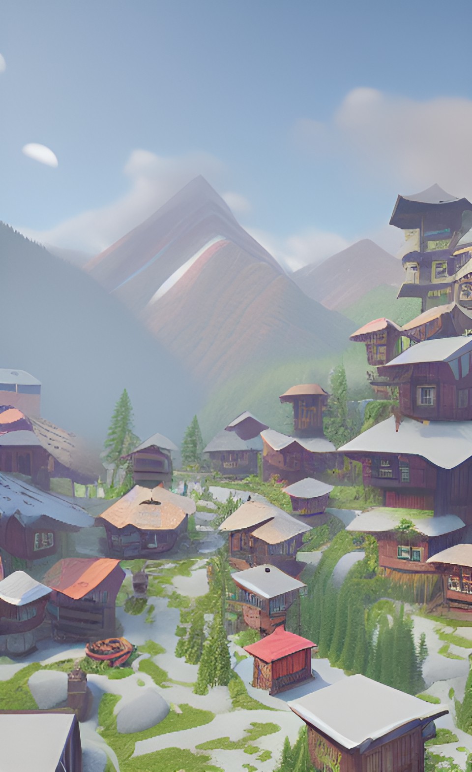 hidden village in the mountains preview