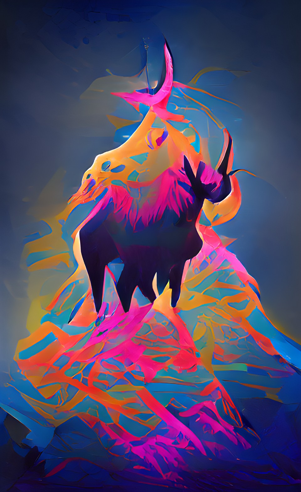 neon mountain elk demon preview