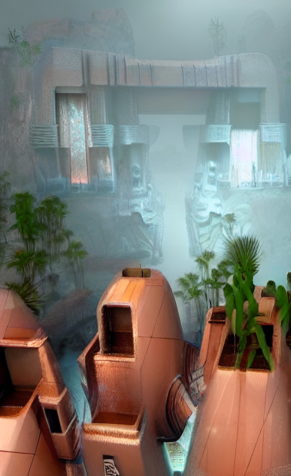 Parc IV - ancient temples in a futuristic city preview