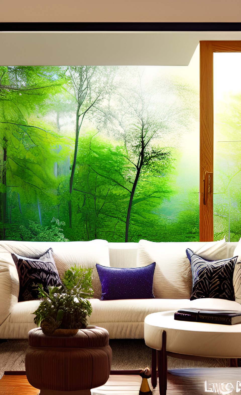 living room, nature motifs preview