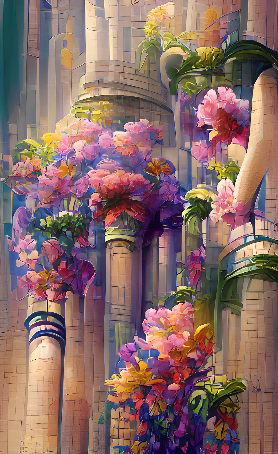 flowers and columns preview