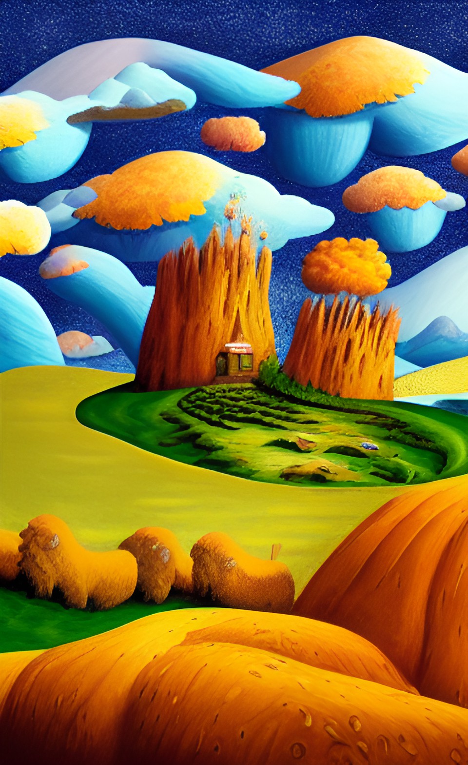 kind, bizarre, fantastical, landscape preview