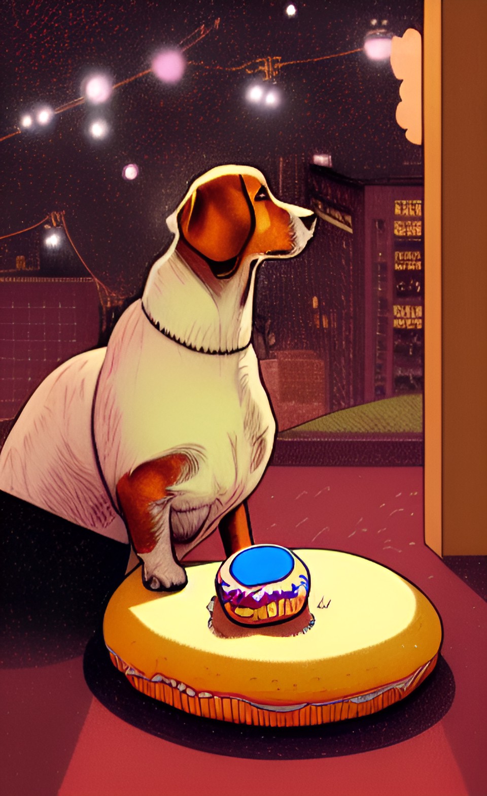 giving a dog a doughnut preview