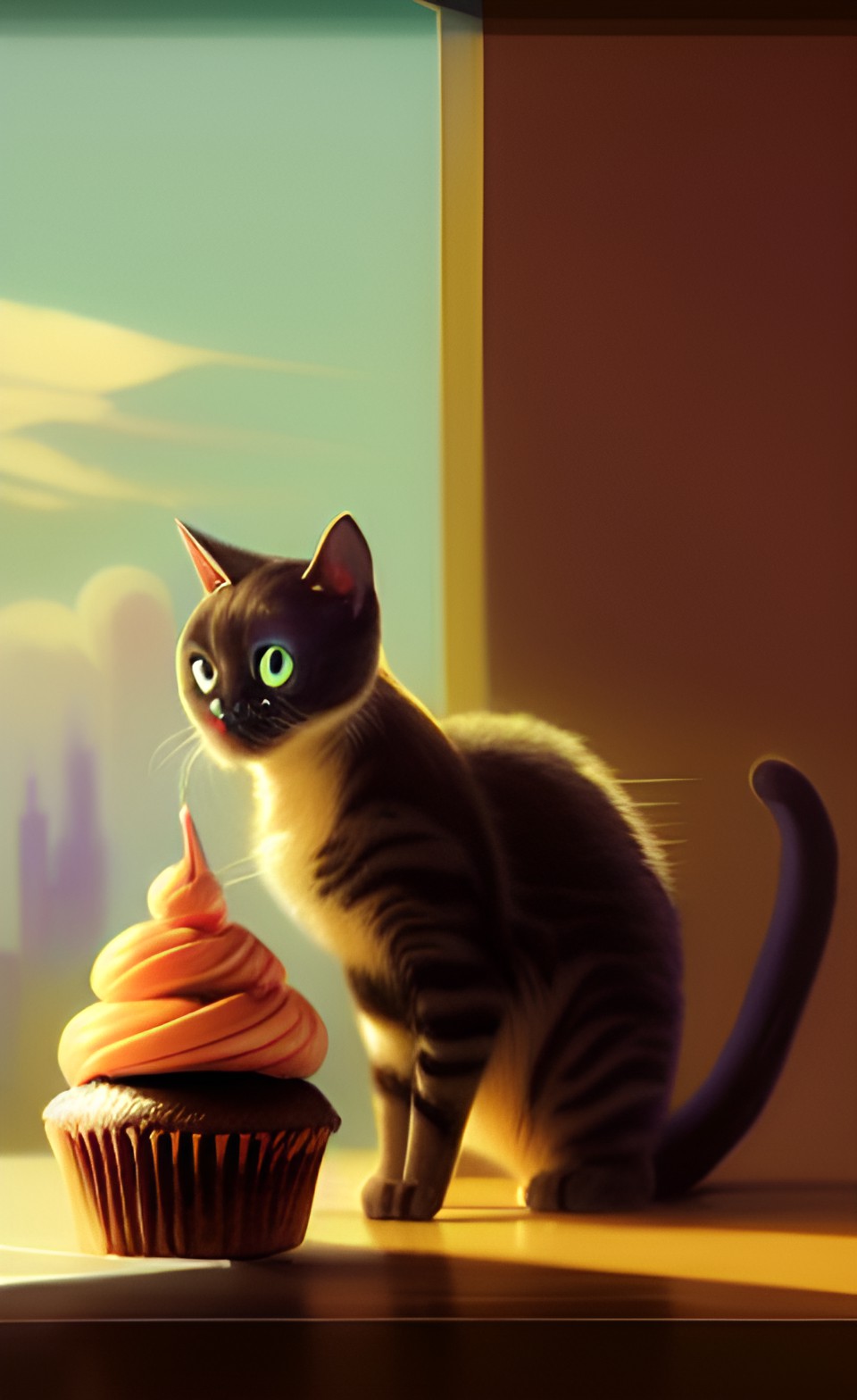 giving a cat a cupcake preview