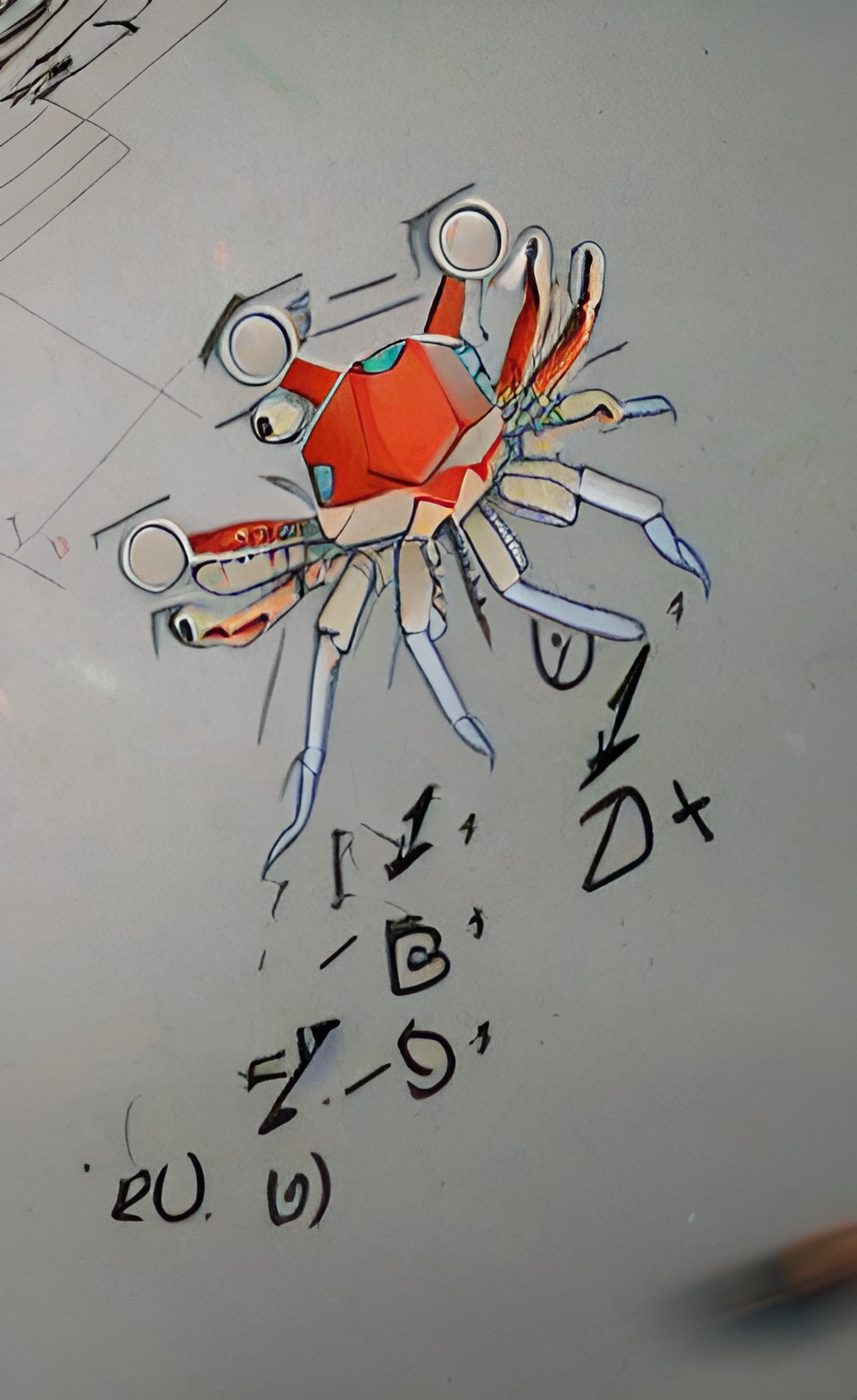 Crab Math v - crab mathematician opens portal preview