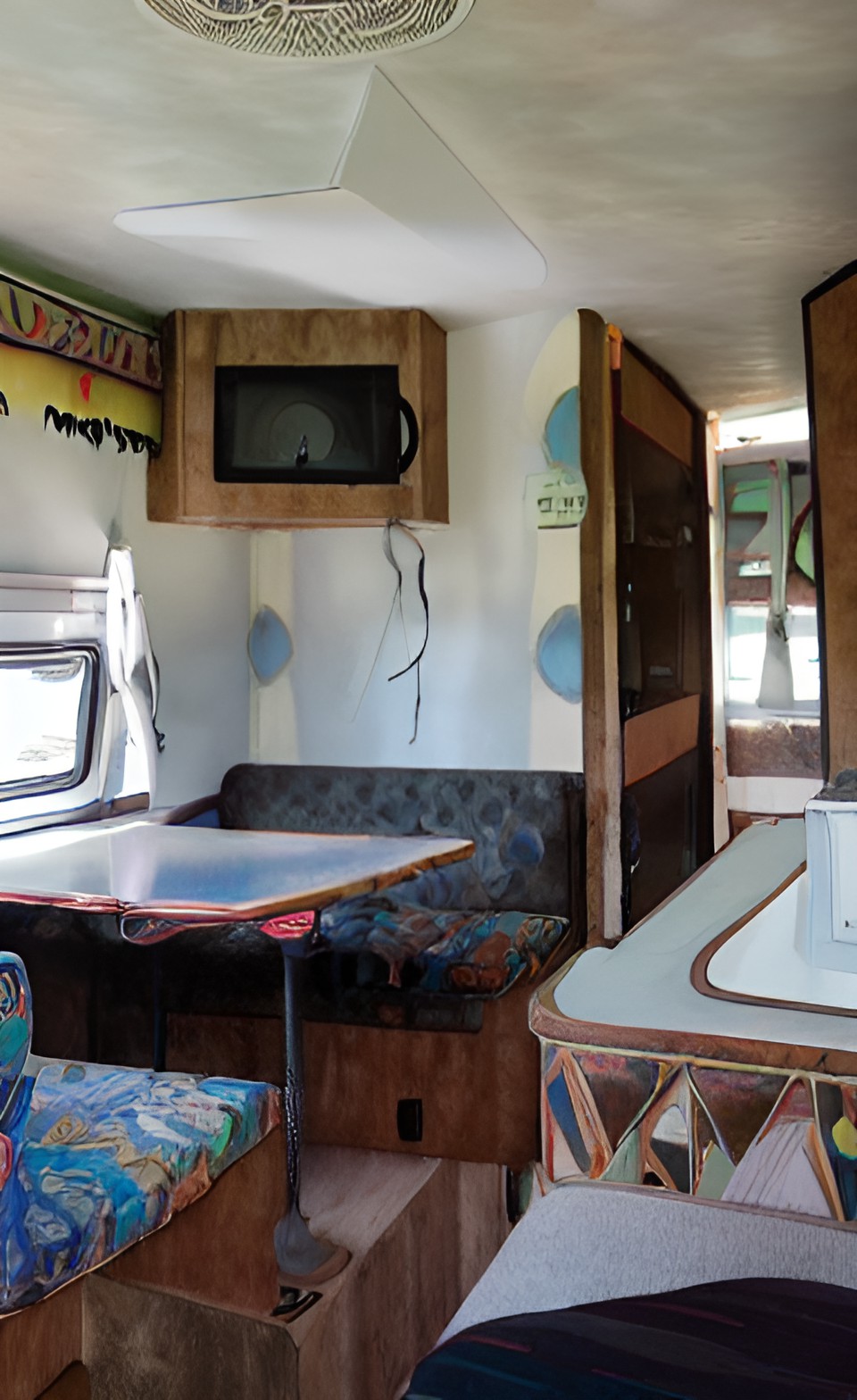 colorful funky rv interior preview