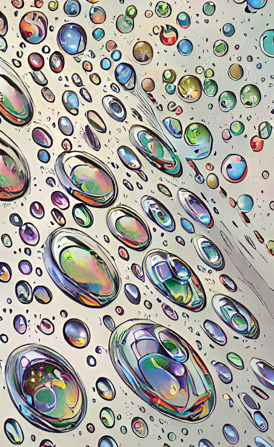 Space bebc - universes in droplets of colorful liquids preview