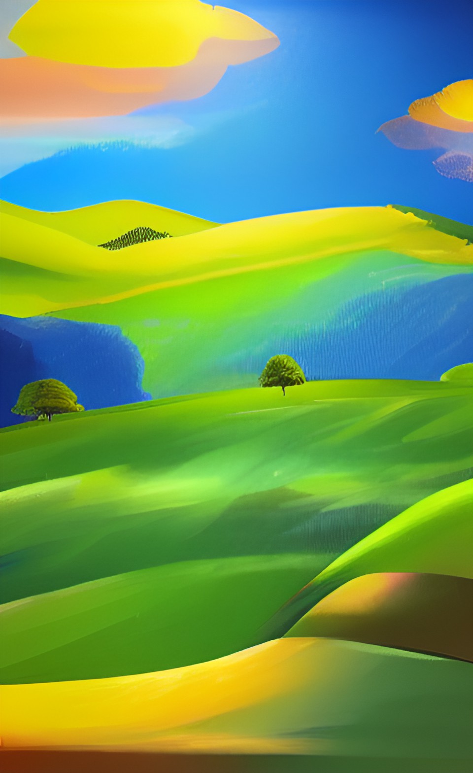 summer landscape, prismatic preview